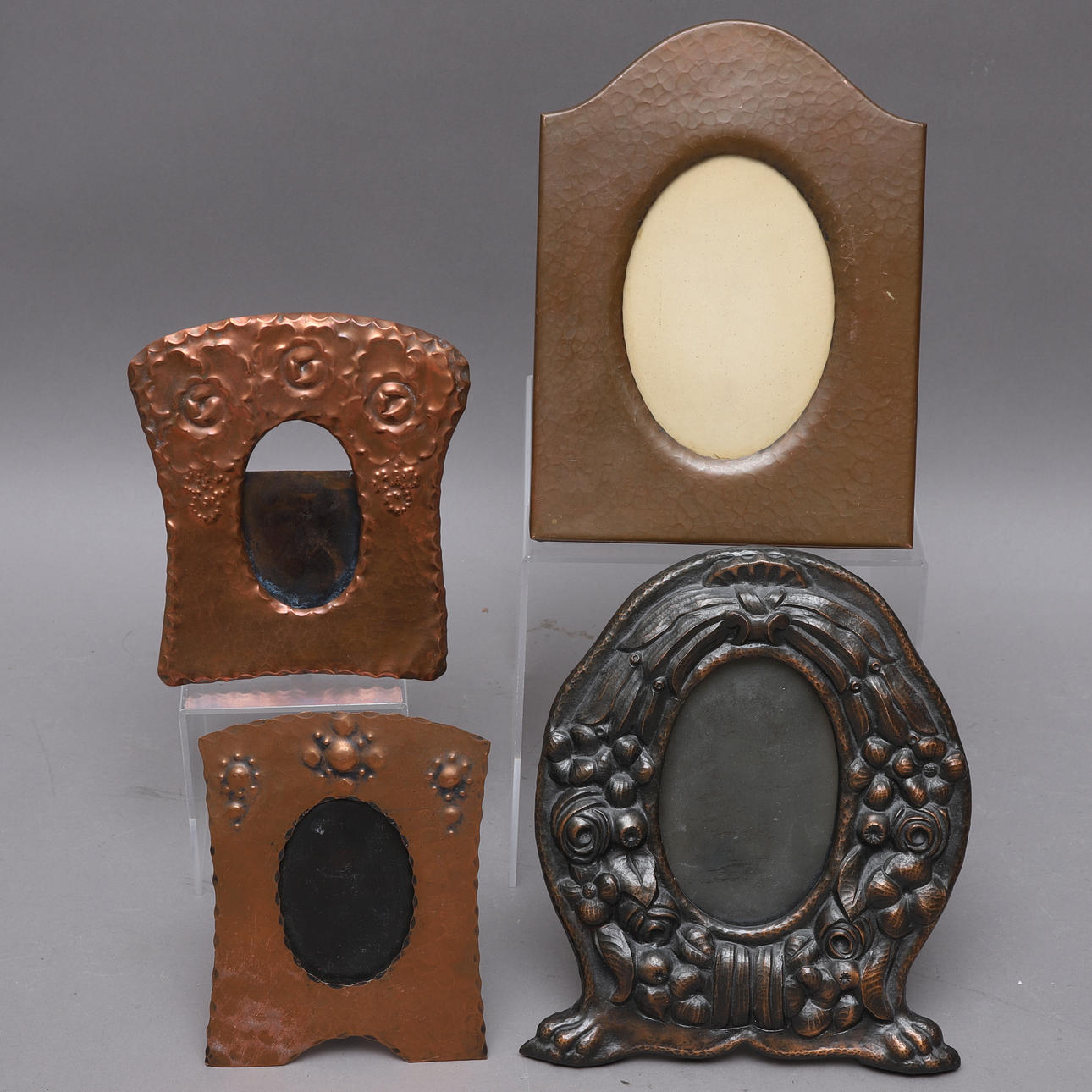 PHOTO FRAMES, 4 pcs, copper, Jugend.