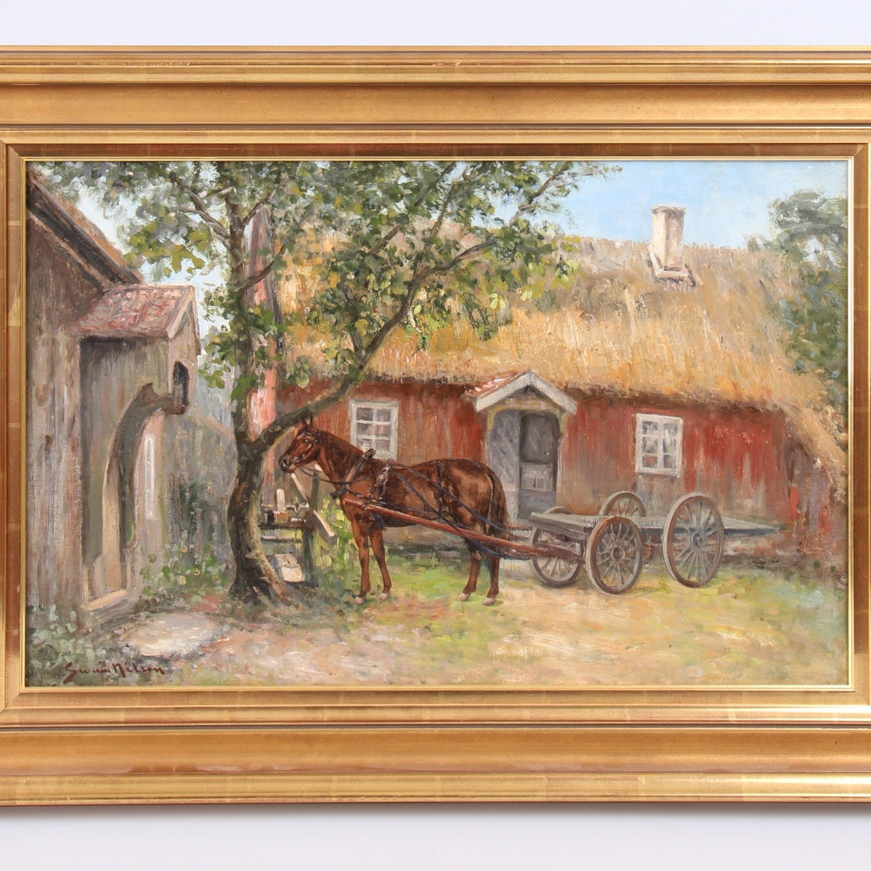 SEVERIN NILSON. olja på duk, signerad.