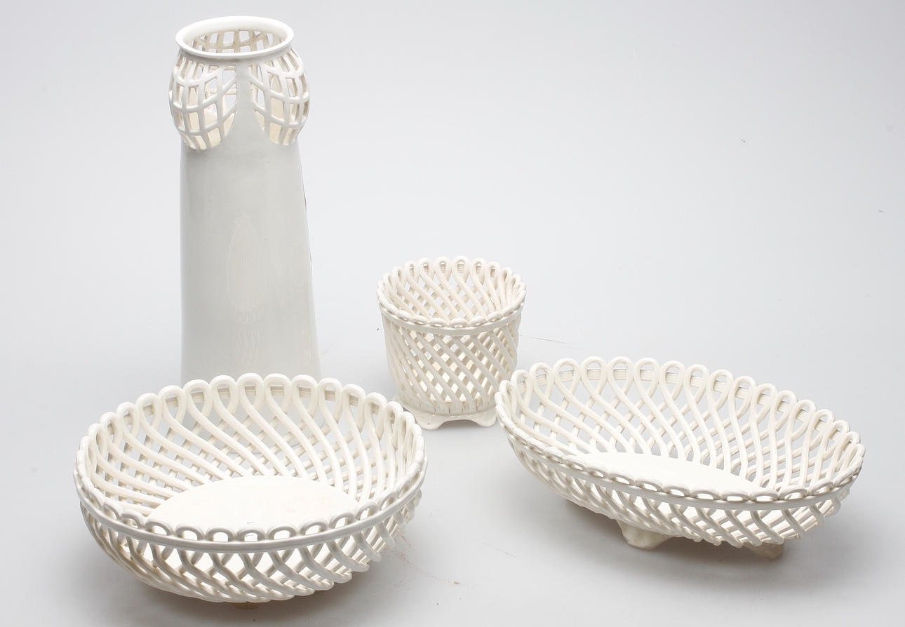 KERAMIK, 4 delar, Max Roesler A.G., Rodach Bavaria, Tyskland.