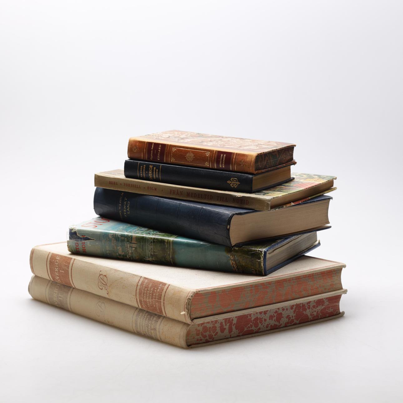 LITERATURA SUECA, 7 piezas, 1900.