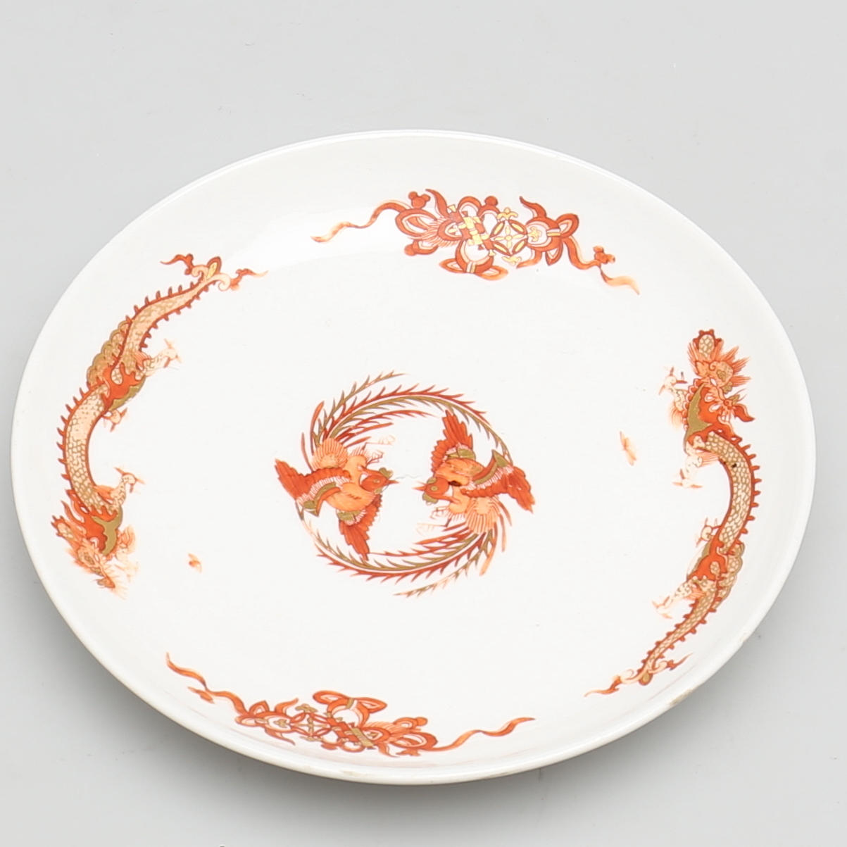 FAT. Porslin. Meissen. "Röd Drake" 1800/1900-tal.