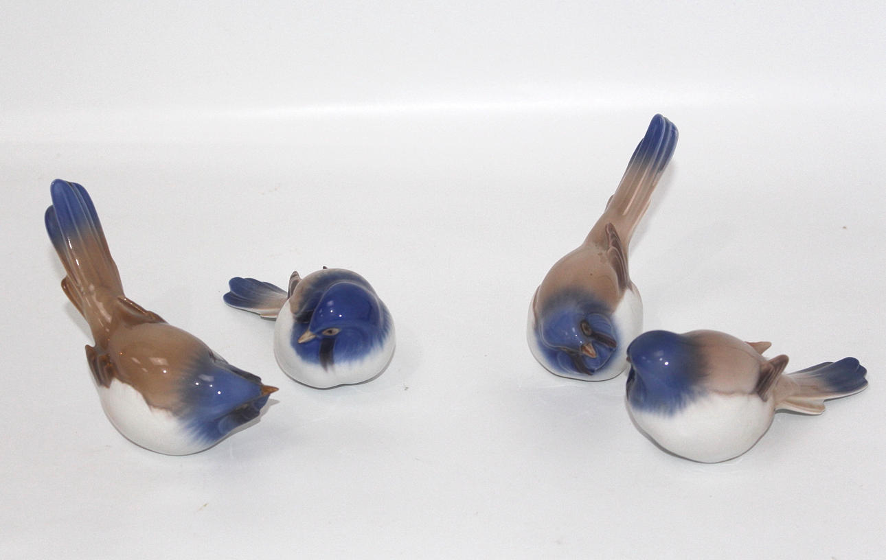 FIGURINER 4 st, porslin, Bing o Gröndal.