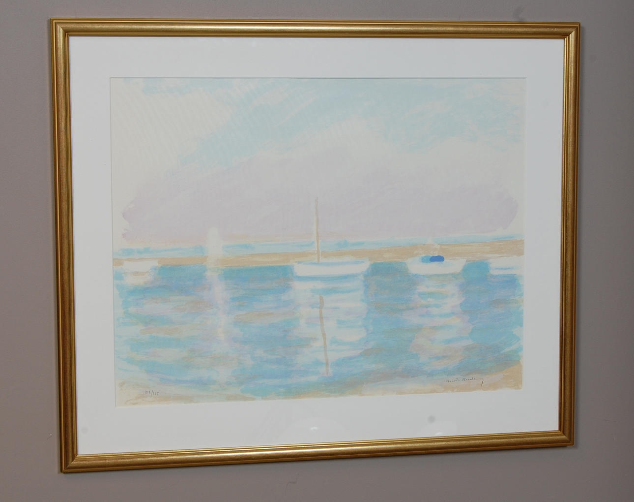 GUSTAV RUDBERG. FÄRGLITOGRAFI, Signerad, numrerad, 123/165.