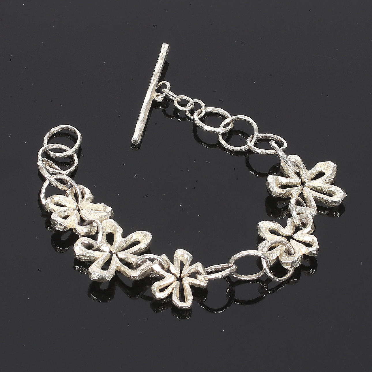 BRACELET, Sterling silver, "Swedish summer", Sandberg.