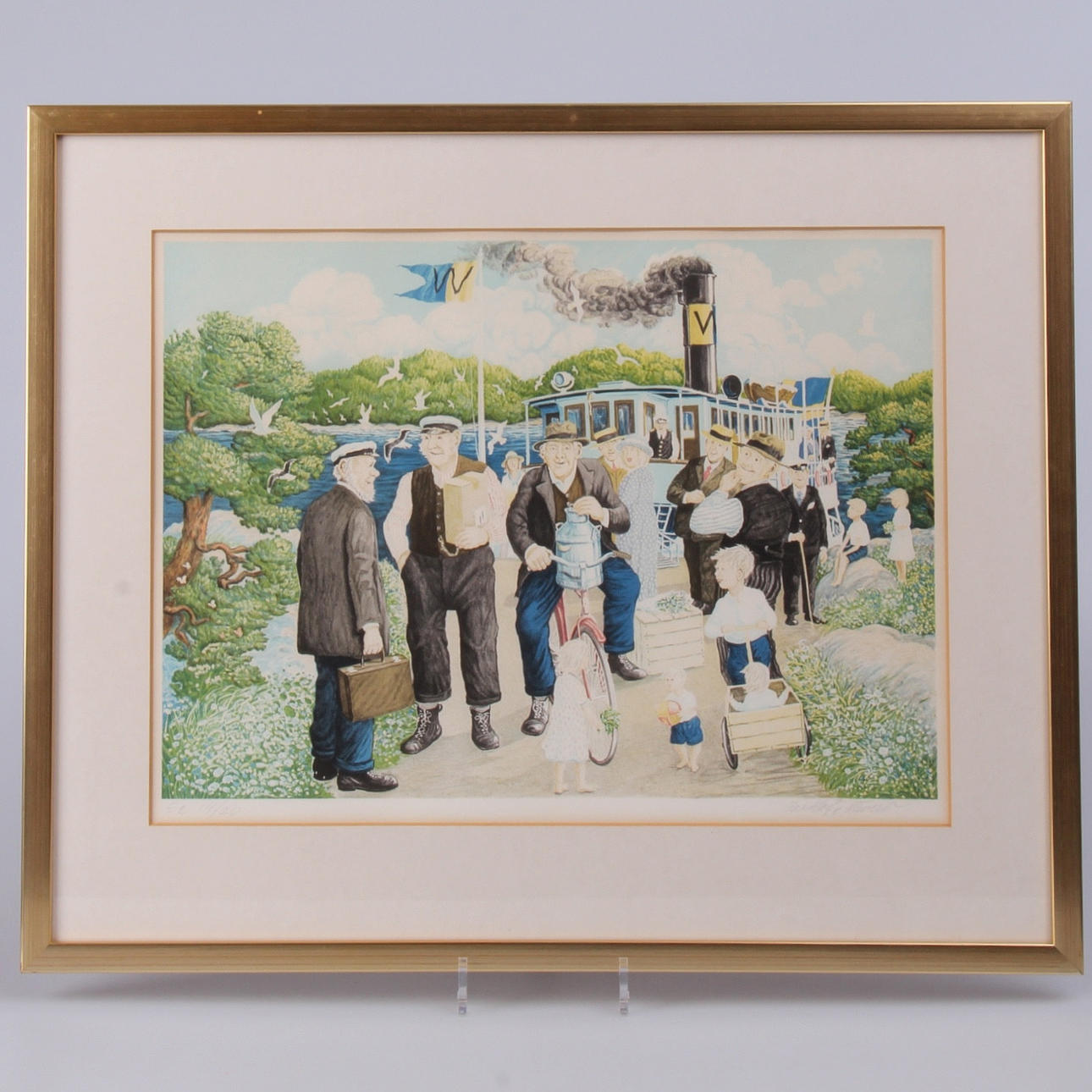 BERT HÅGE HÄVERÖ. färglitografi, signerad och numrerad HC 4/20.