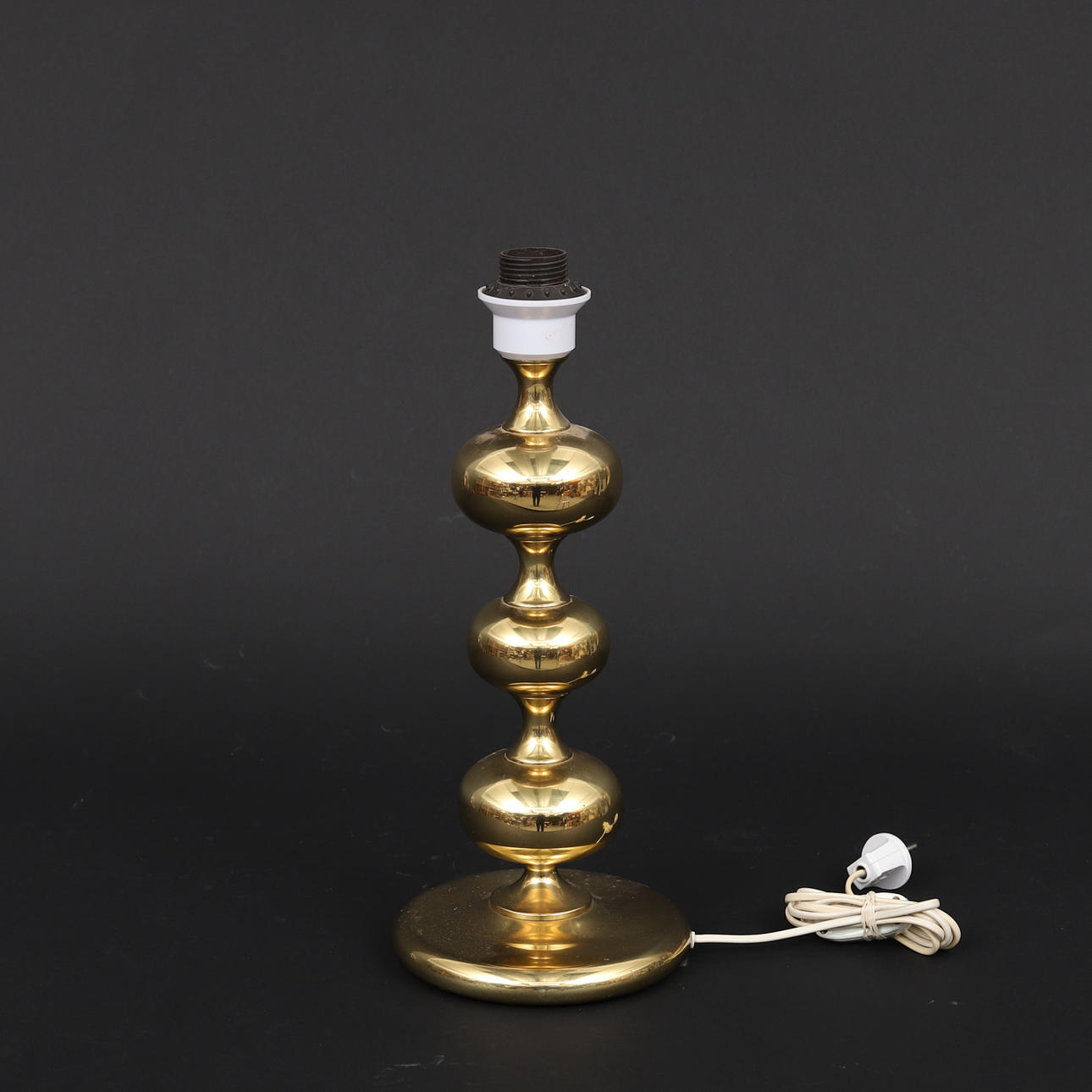 BORDSLAMPA, mässing, 1960/70-tal.