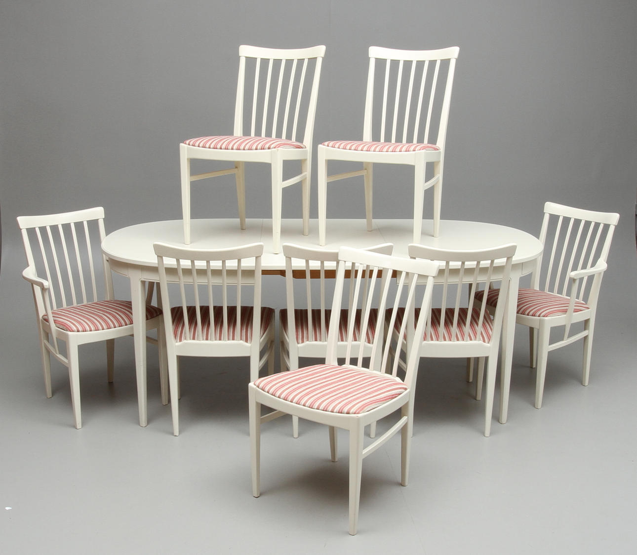 MATSALSGRUPP, 9 delar, "Herrgården", Carl Malmsten, Bodafors.