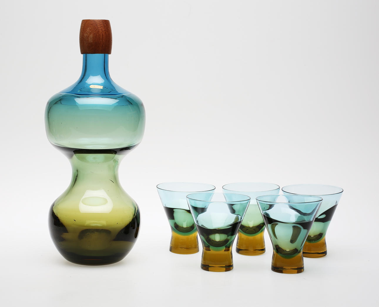 GÖRAN WÄRFF. Glasservis, Pukeberg, 1960-tal.