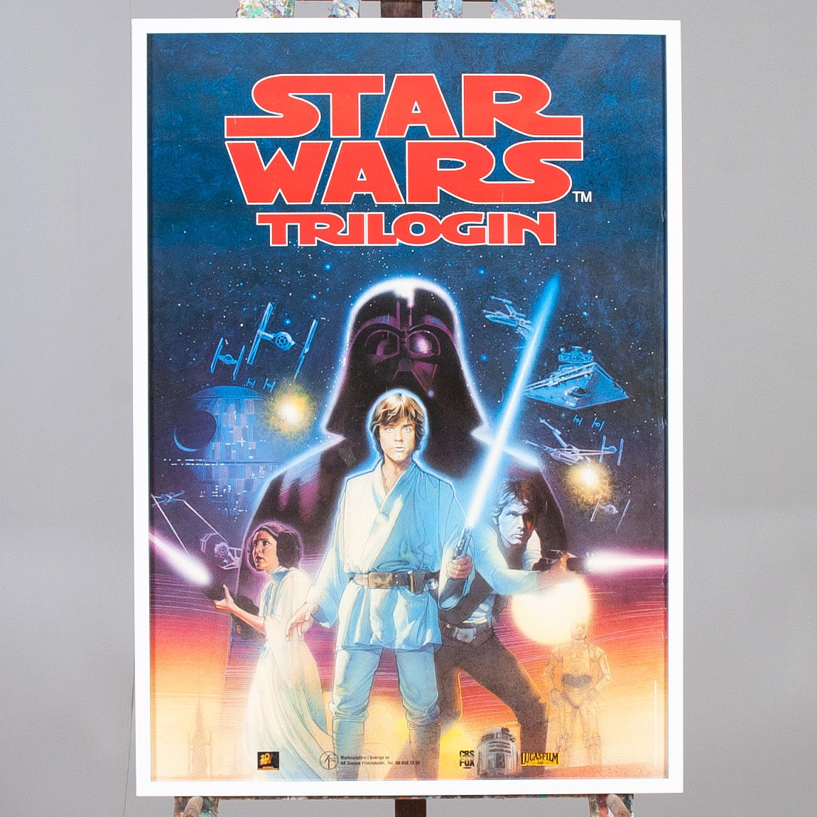 DIE STAR WARS-TRILOGIE. Kinoplakate 1995.