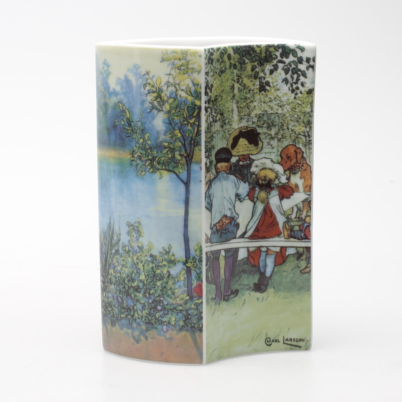 VAS, porslin, "Blomsterfönster", efter Carl Larsson, Bradford Edition.