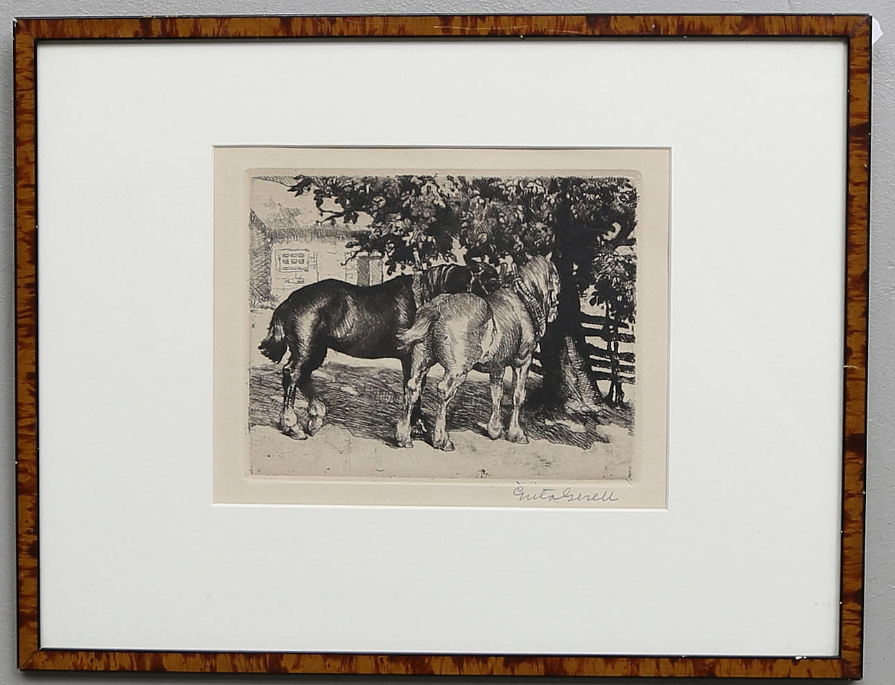 GRETA GERELL. Etsning. Signerad.