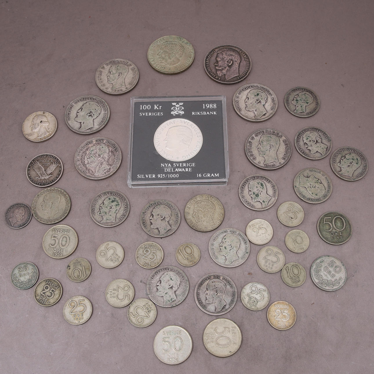 COINS, silver, Swedish & foreign.