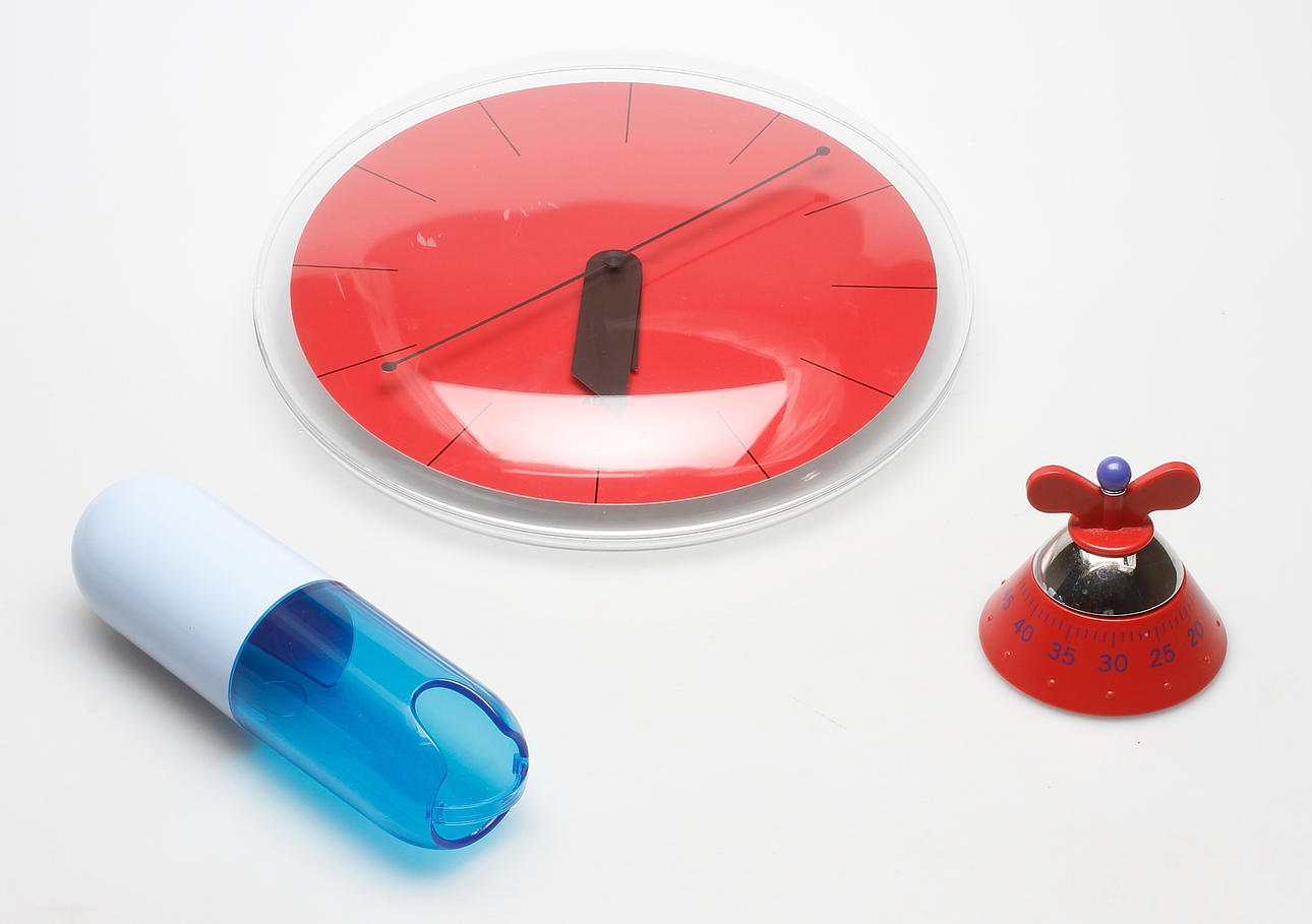 VÄGGUR, BEHÅLLARE samt ÄGGKLOCKA, Alessi, 2000-tal.