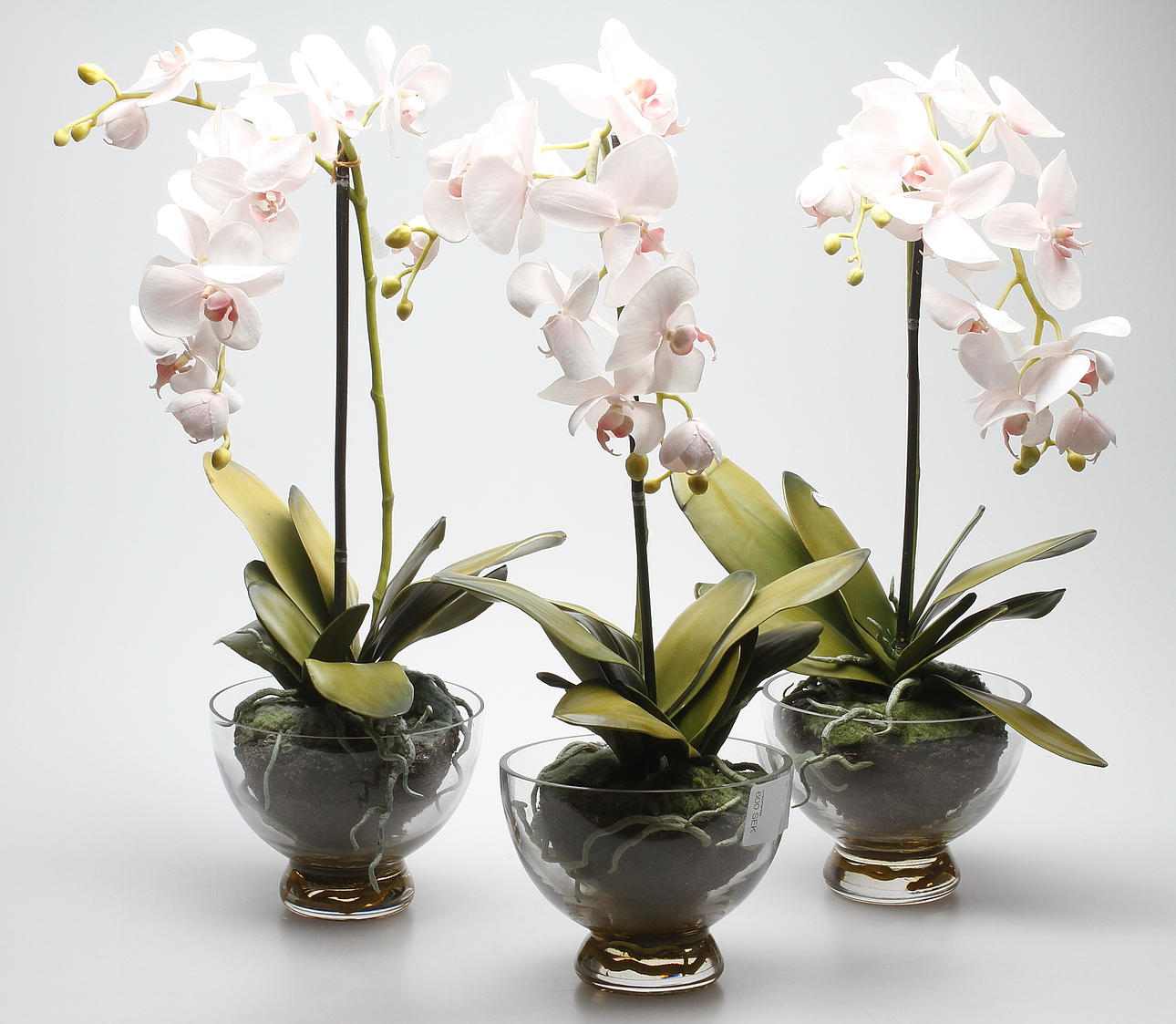 KONSTBLOMMOR, 3 st. Orkidéer, 2000-tal.