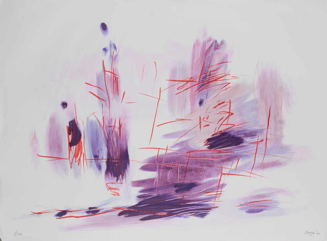 JEAN BAZAINE. Untitled.