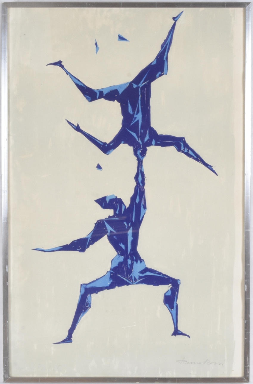 REMO ROSSI. Color lithography.