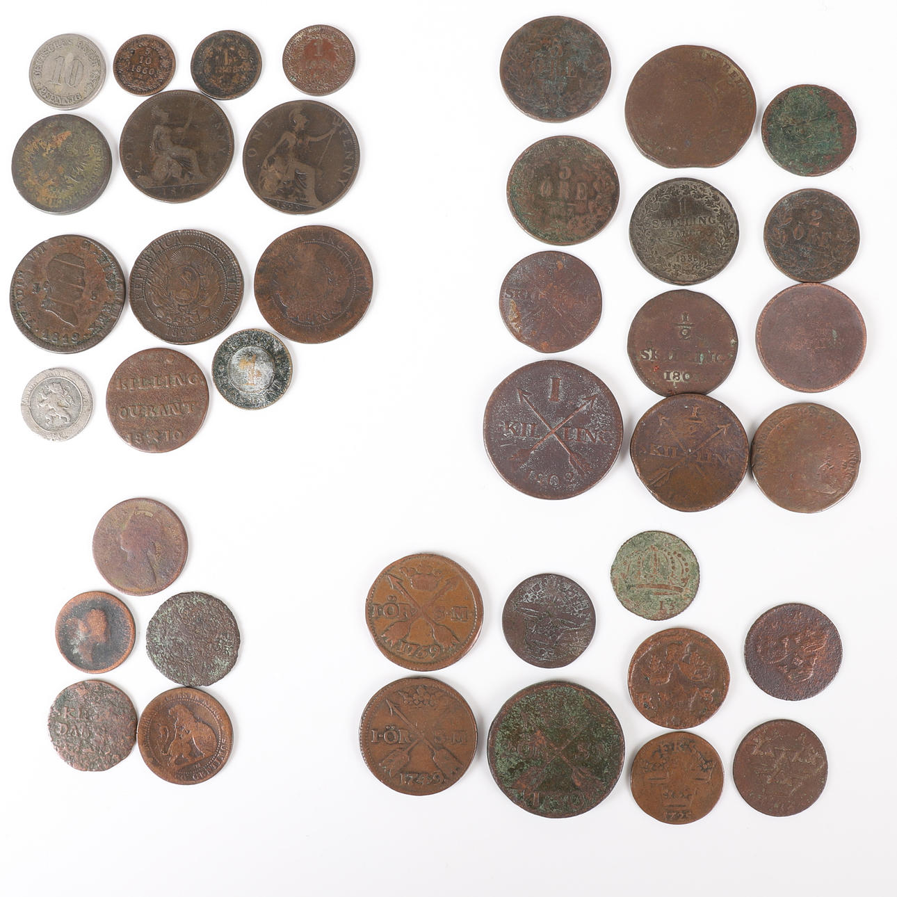 MONEDA DE COBRE, siglo XVIII/XIX.