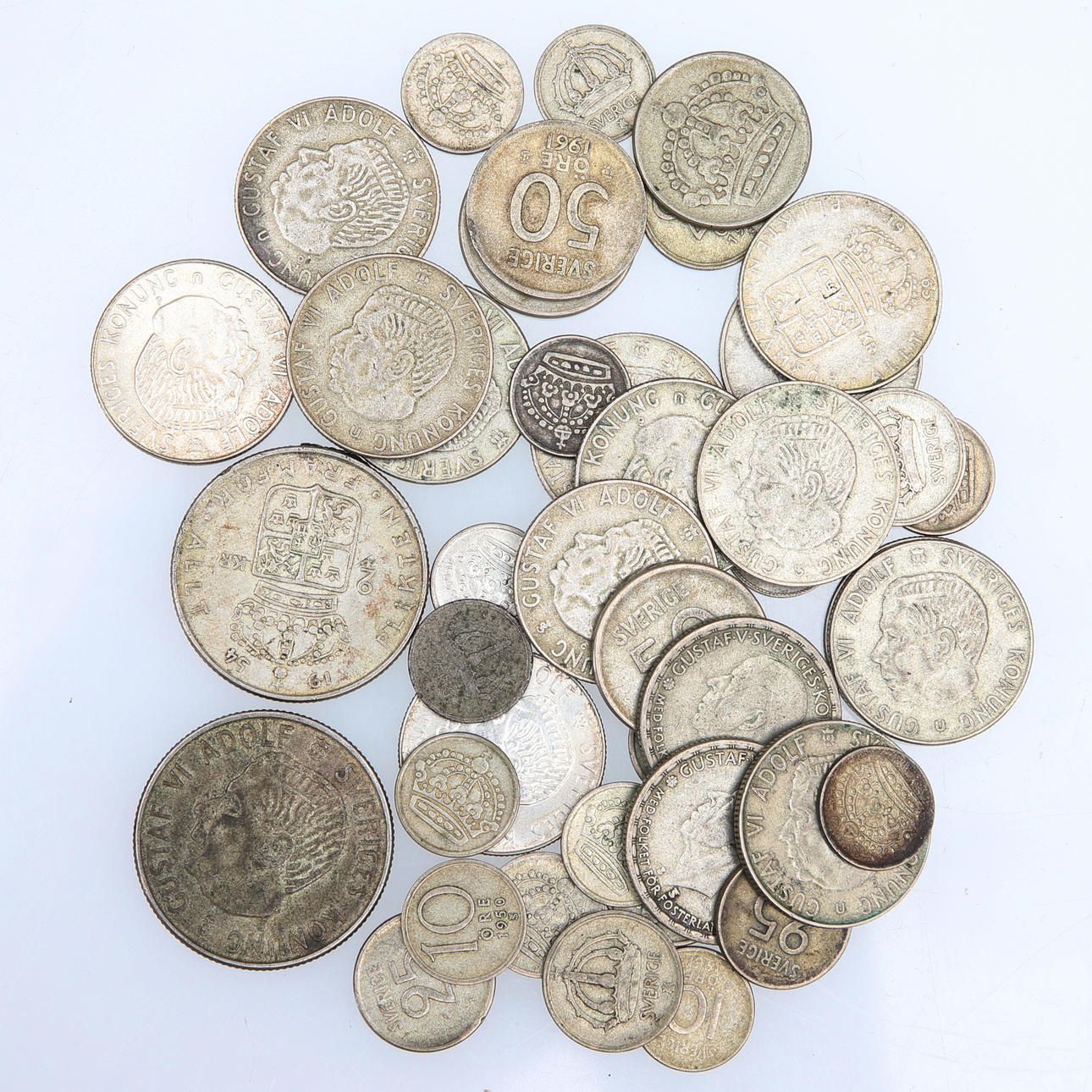 MYNT, 43 st, Svenska, 40% silver.