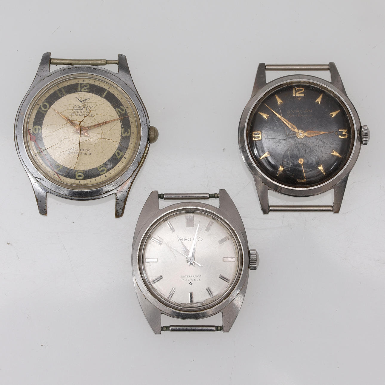 WRIST WATCH, 3 pcs, mechanical.
