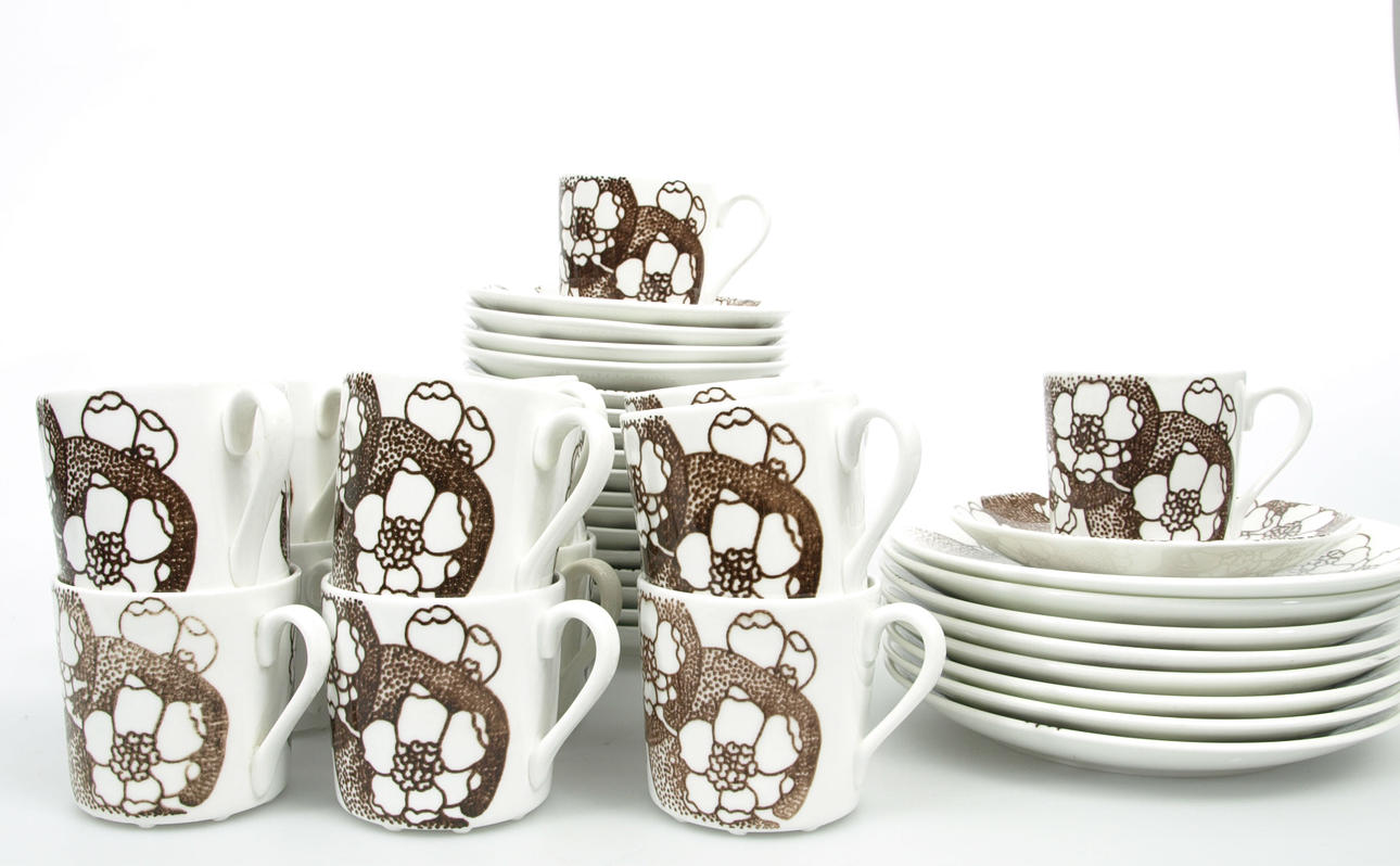 KAFFESERVIS, porslin, 41 delar, "Emma", Gustavsberg.