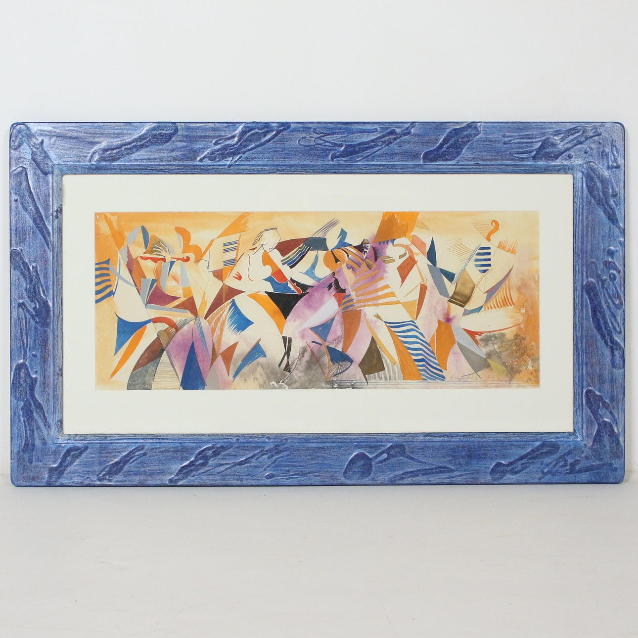 VINCZE LÁSZLÓ. ”Amerikanska intryck”, olja på papper.