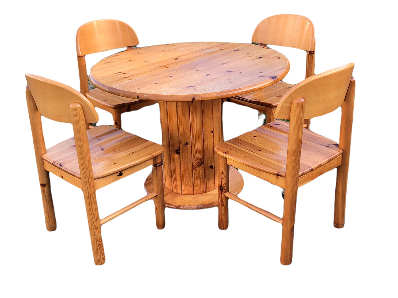 ATTRIBUTED TO RAINER DAUMILLER. RAINER DAUMILLER. dining table group.