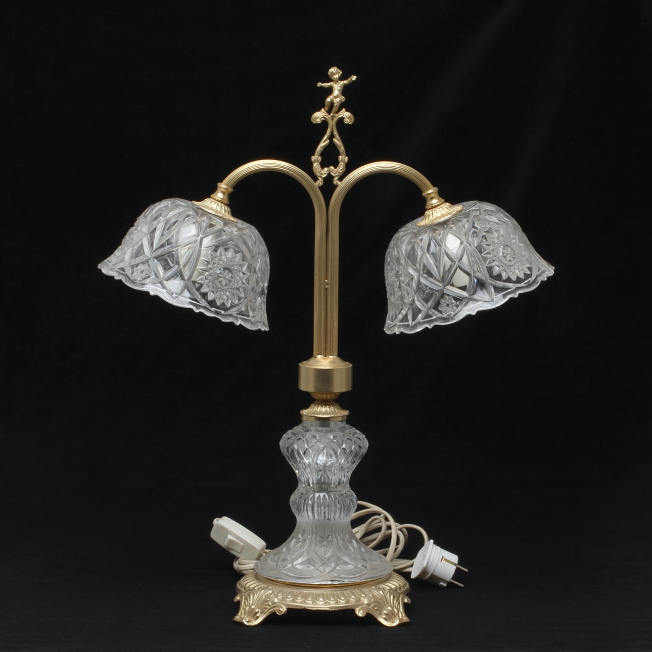 BORDSLAMPA, 2 ljuspunkter, 1900-talets andra hälft.