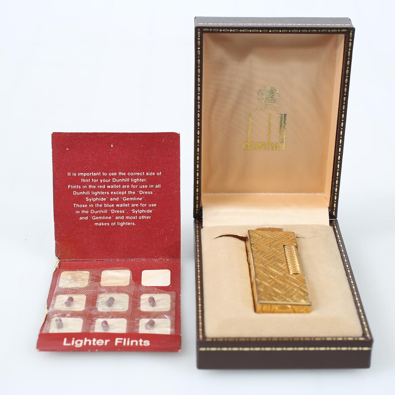 LIGHTER, gilt, Dunhill, England.