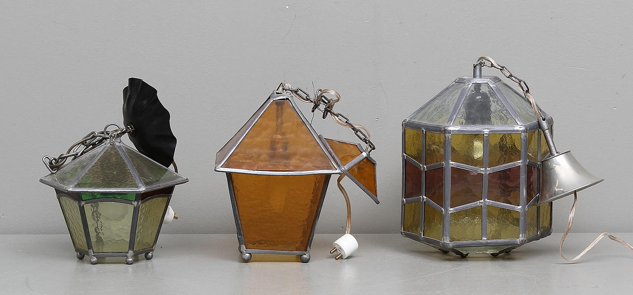 TAKLAMPOR, 3 st, 1900-tal.