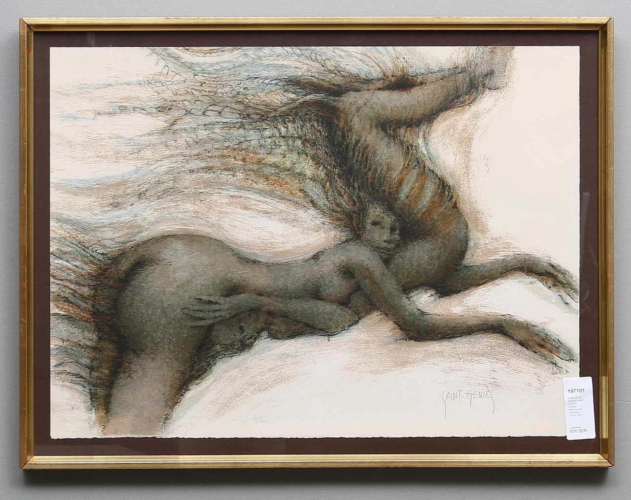 FRANCIS DE LASSUS SAINT-GENIES. Litografi. Signerad och numrerad 20/200.