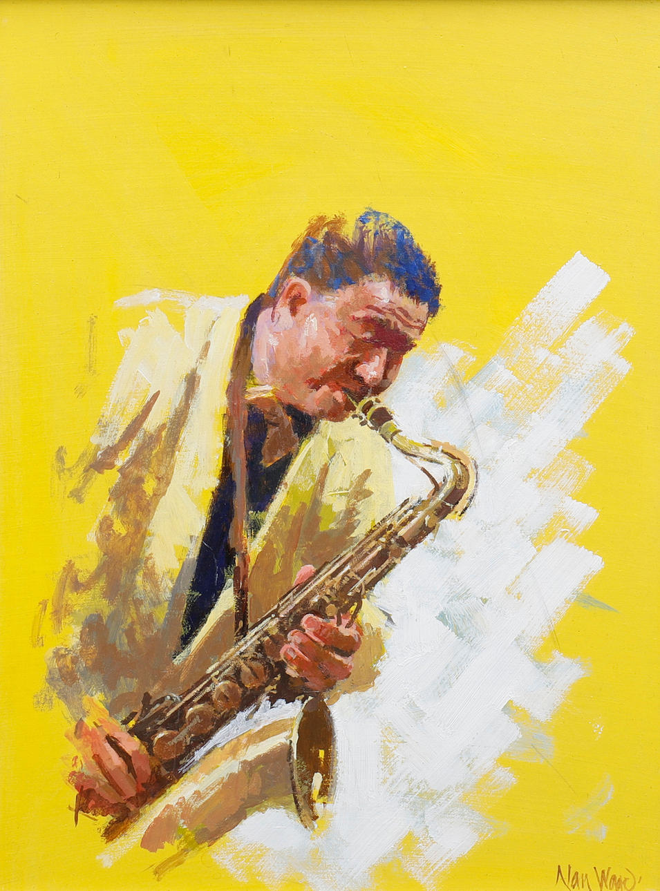 PORTRÆT-UDFØRENDE JAZZ-MUSIKER.