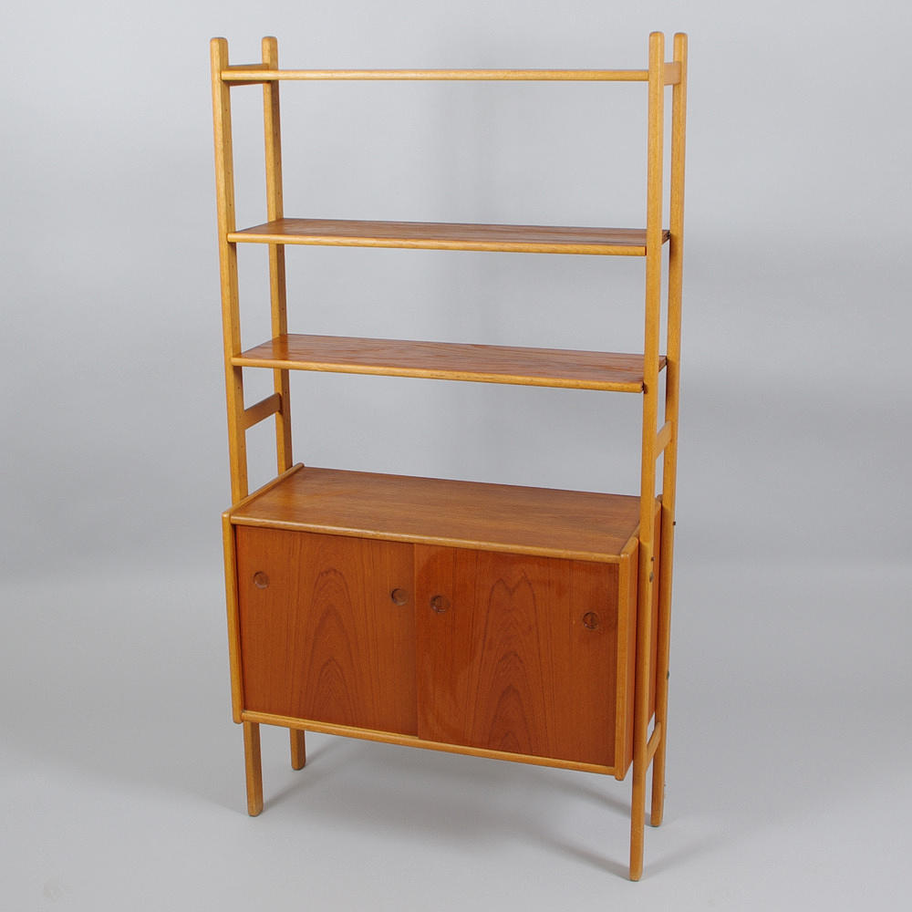 BOKHYLLA, teak/ek, Yngve Ekström, 1900-talets mitt.