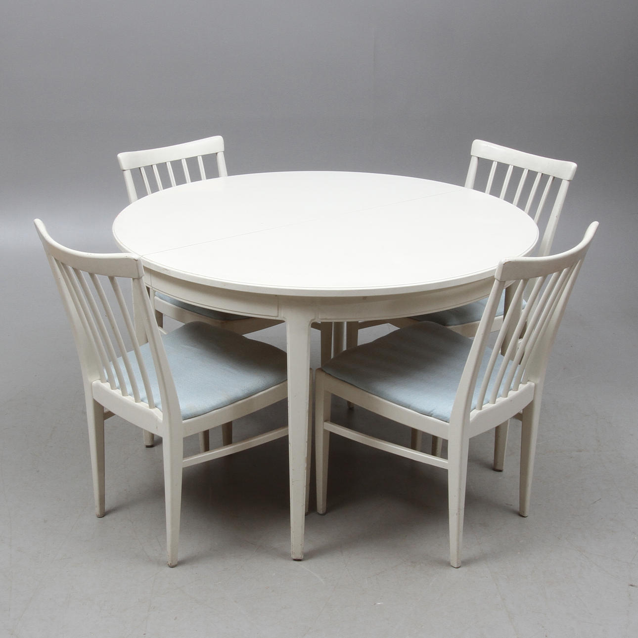 MATGRUPP, 5 delar, "Herrgården", Carl Malmsten, Bodafors, 1960.