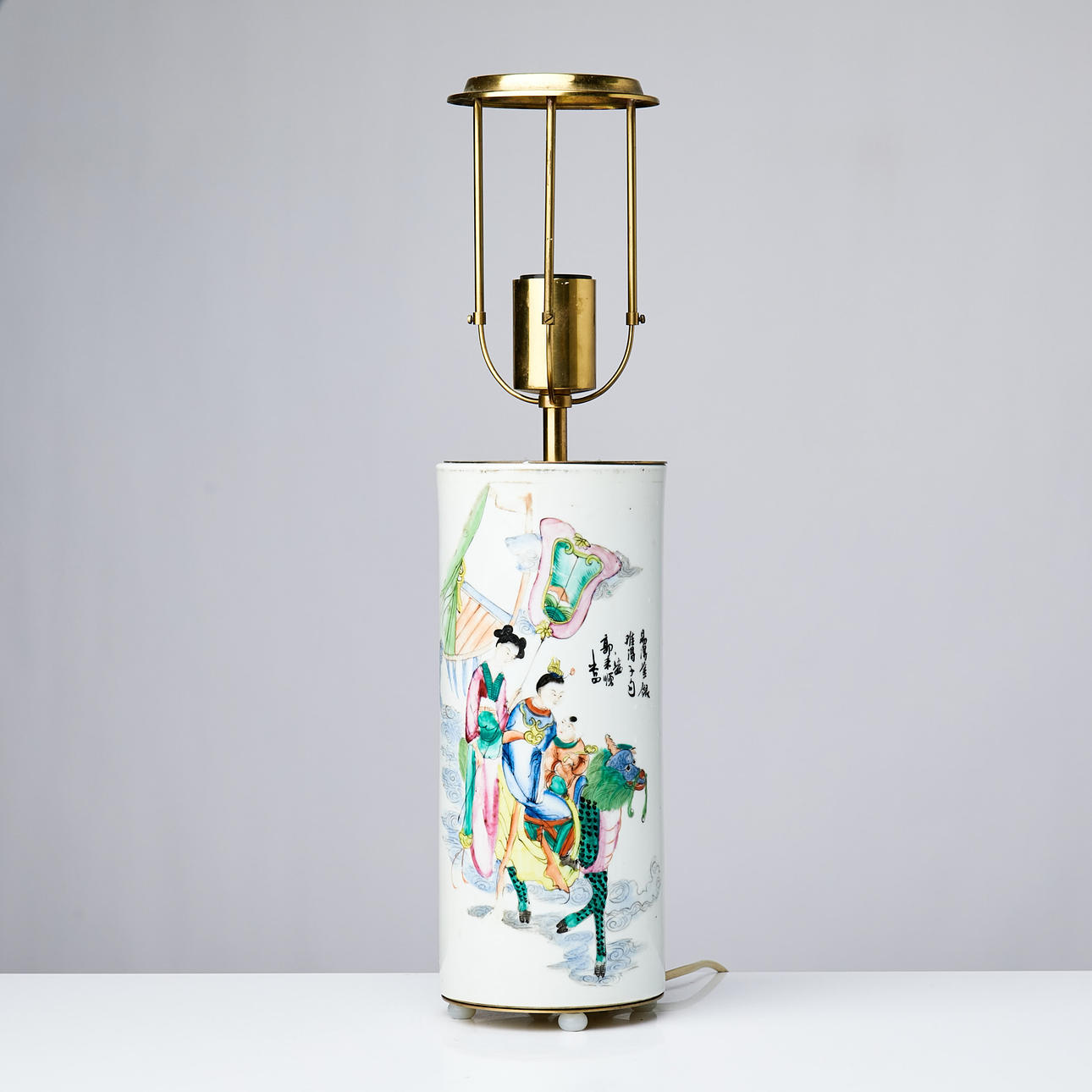 TABLE LAMP, remade Chinese brush case.