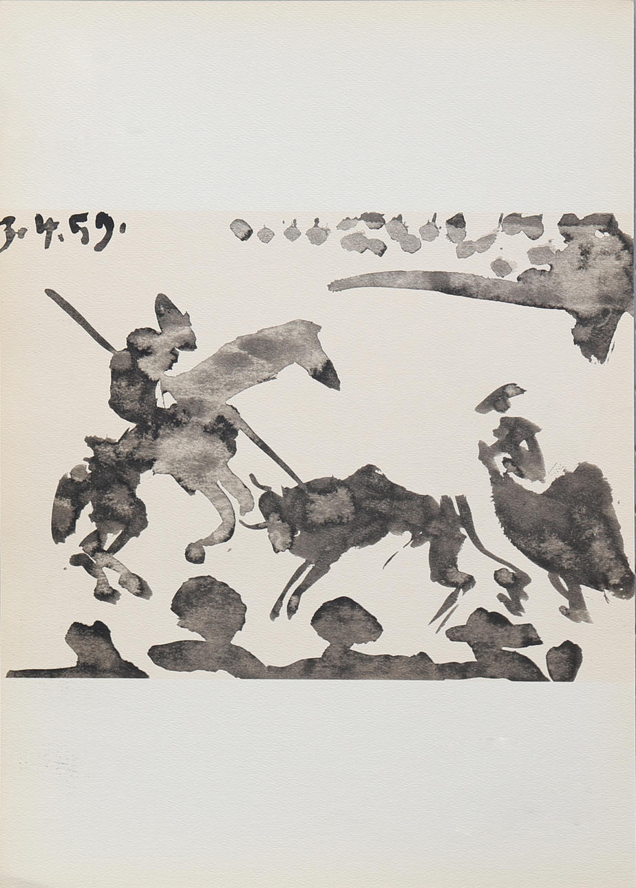 PABLO PICASSO. EFTER. Uden titel ("Tyre og tyrefægtere").