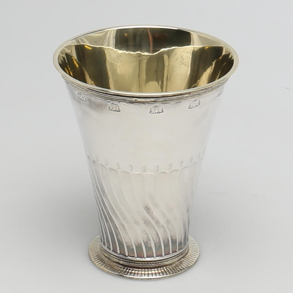 POKAL i silver. Trumpetformad. K Andersson, Stockholm, 1952. Vikt 573 gram.