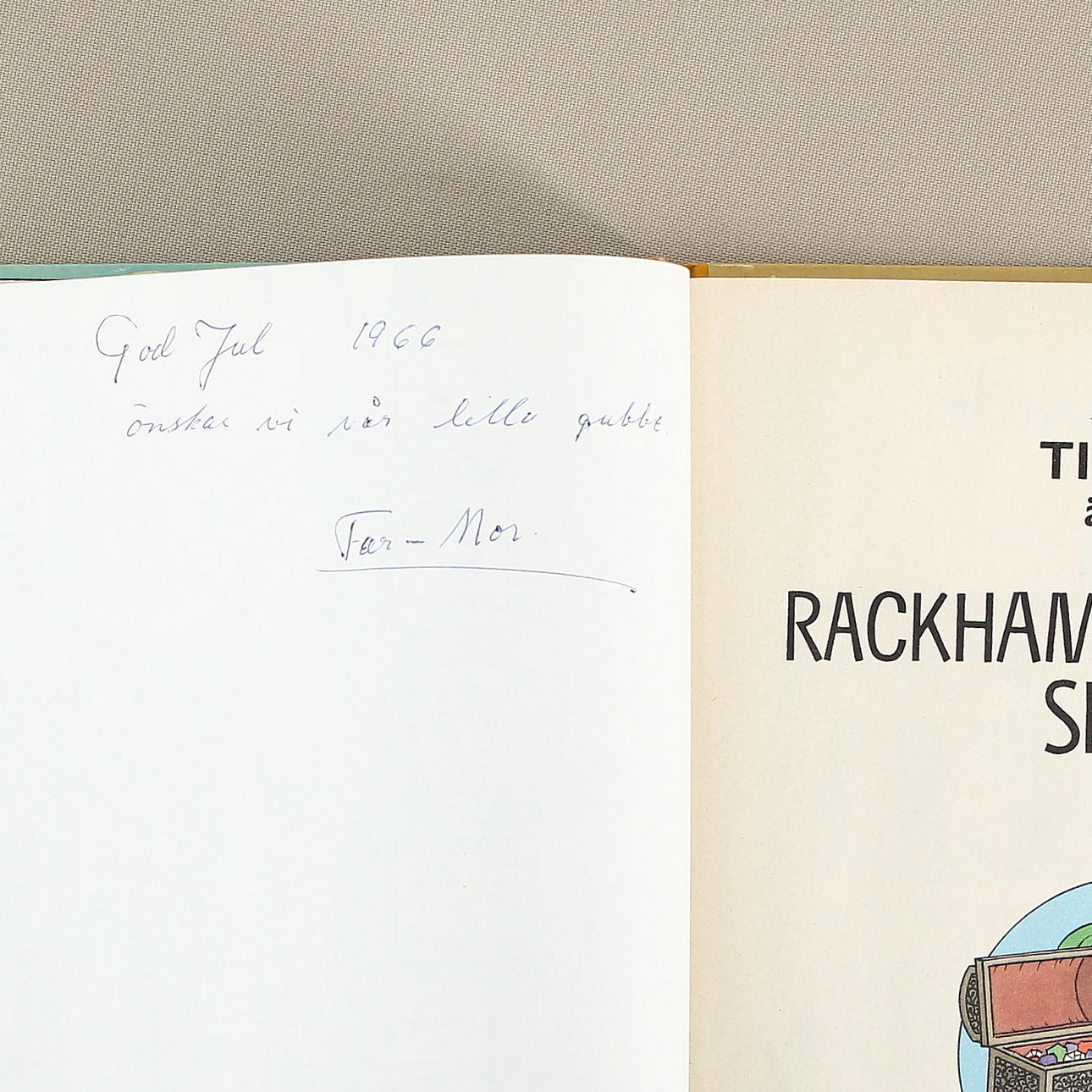 TINTIN, Hergé, Rackham den rödes skatt, 1960-tal. Leksaker ...