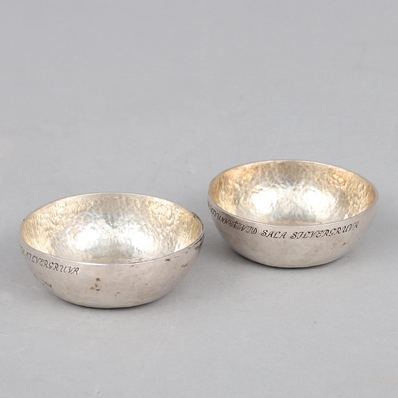 SCHALEN, 2 Stück, Silber, Sala Silvergruva.