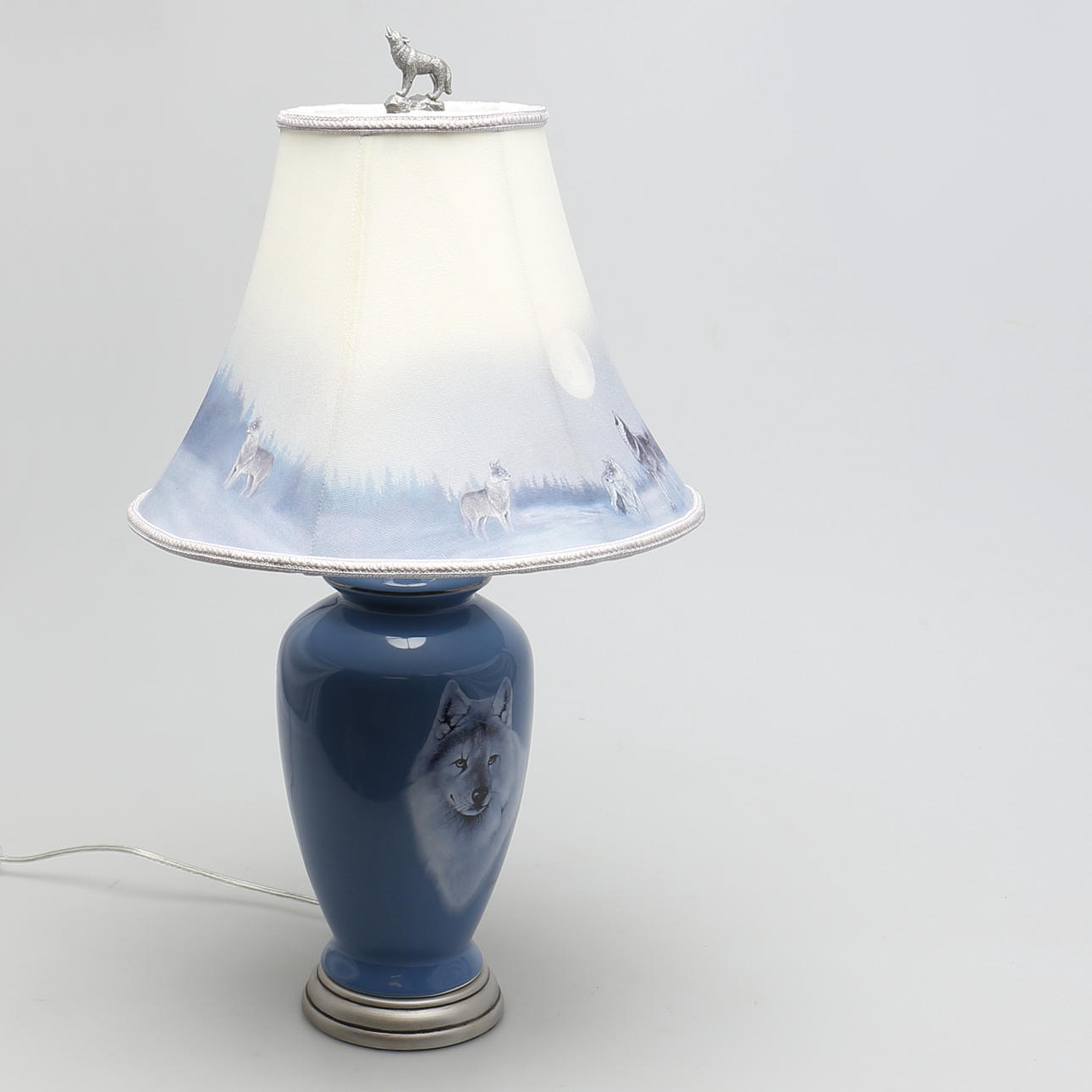 BORDSLAMPA. Porslin. Silver Scout Table Lamp. Design Eddie LePage.