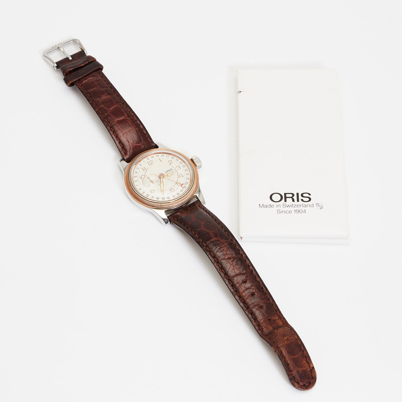 Oris, WRISTWATCH / men's watch, model 'Big Crown - Pointer Date', automatic movement, stainless steel, leather, Switzerland.