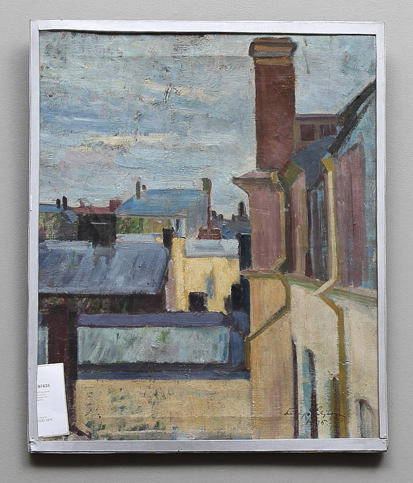 FILIP LILJESON. Olja på duk, signerad och daterad.