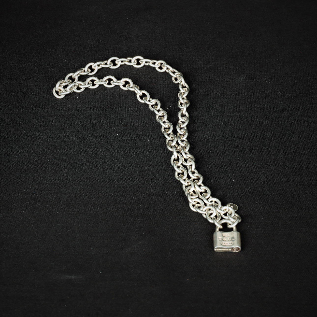 COLLAR, plata, Tiffany & Co, Candado 1837.