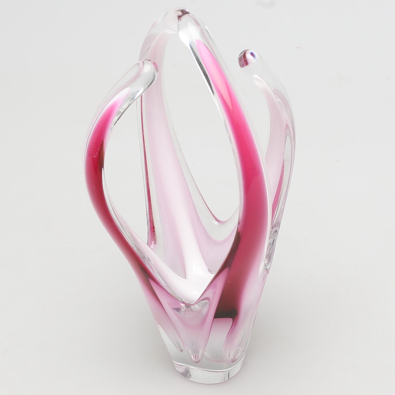 GLASVAS. "Coquille Fantasia", Paul Kedelv, Flygsfors. 1950/60-tal.