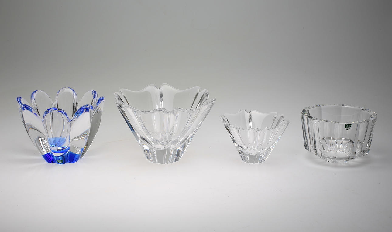 SKÅLAR, 4 st. Orrefors.