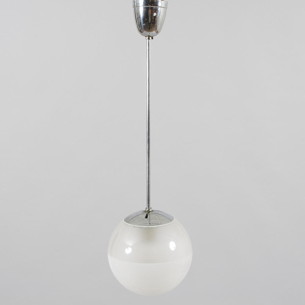 ROOF FITTING, globe-shaped glass cover.