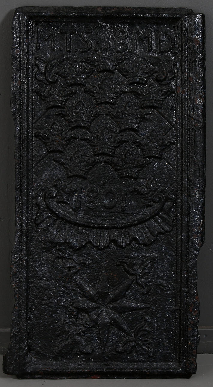 SÄTTUNGSPLATTA, gjutjärn, 1801.