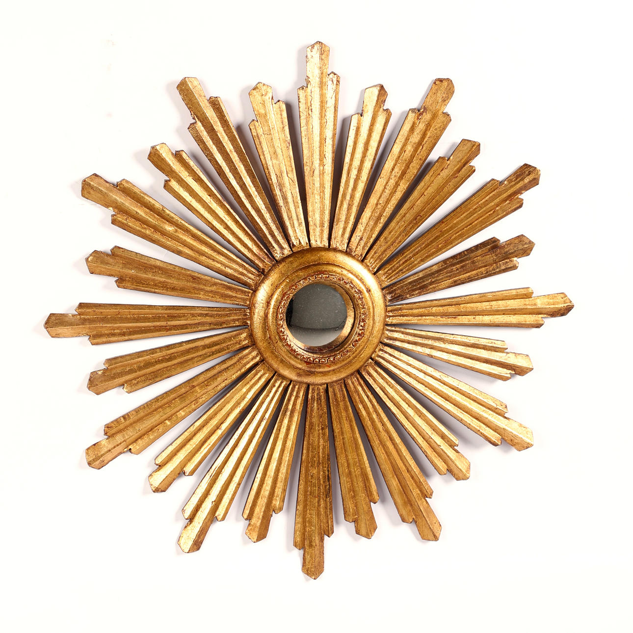 Spejl/vægspejl, træ, 1950-60'erne.