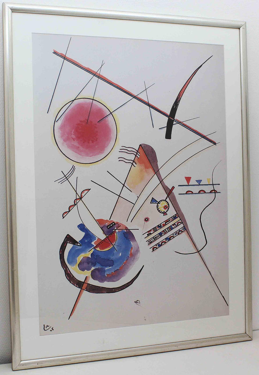 WASSILY KANDINSKY. EFTER. Komposition. Offsettryck. Signerad i trycket.