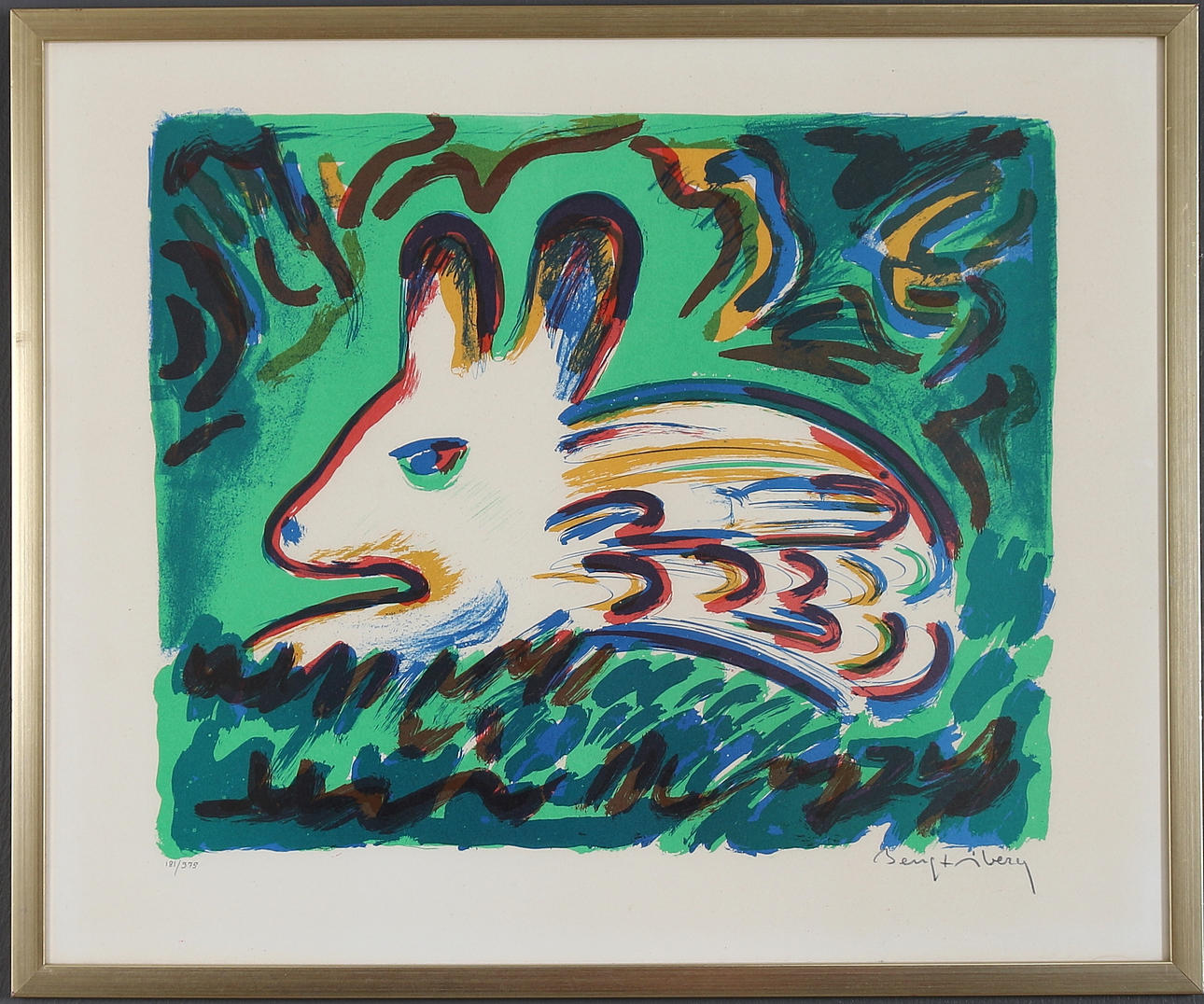 BENGT ÅBERG. Färglitografi, signerad och numrerad 181/375.