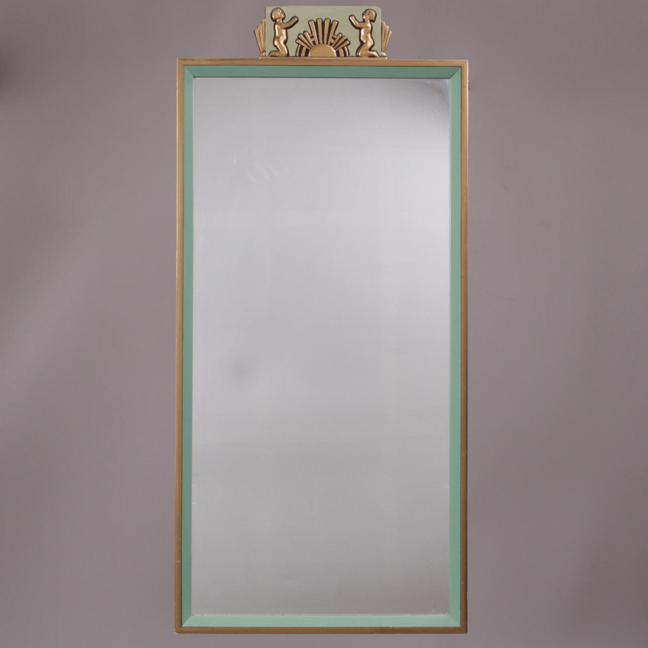 SPEGEL, art deco, förgylld, 1900-tal.